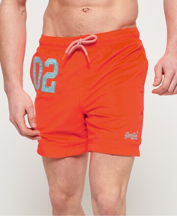 Superdry Board Shorts 'Water' in Orange: front