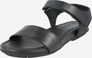 Bata Sandals in Black: front