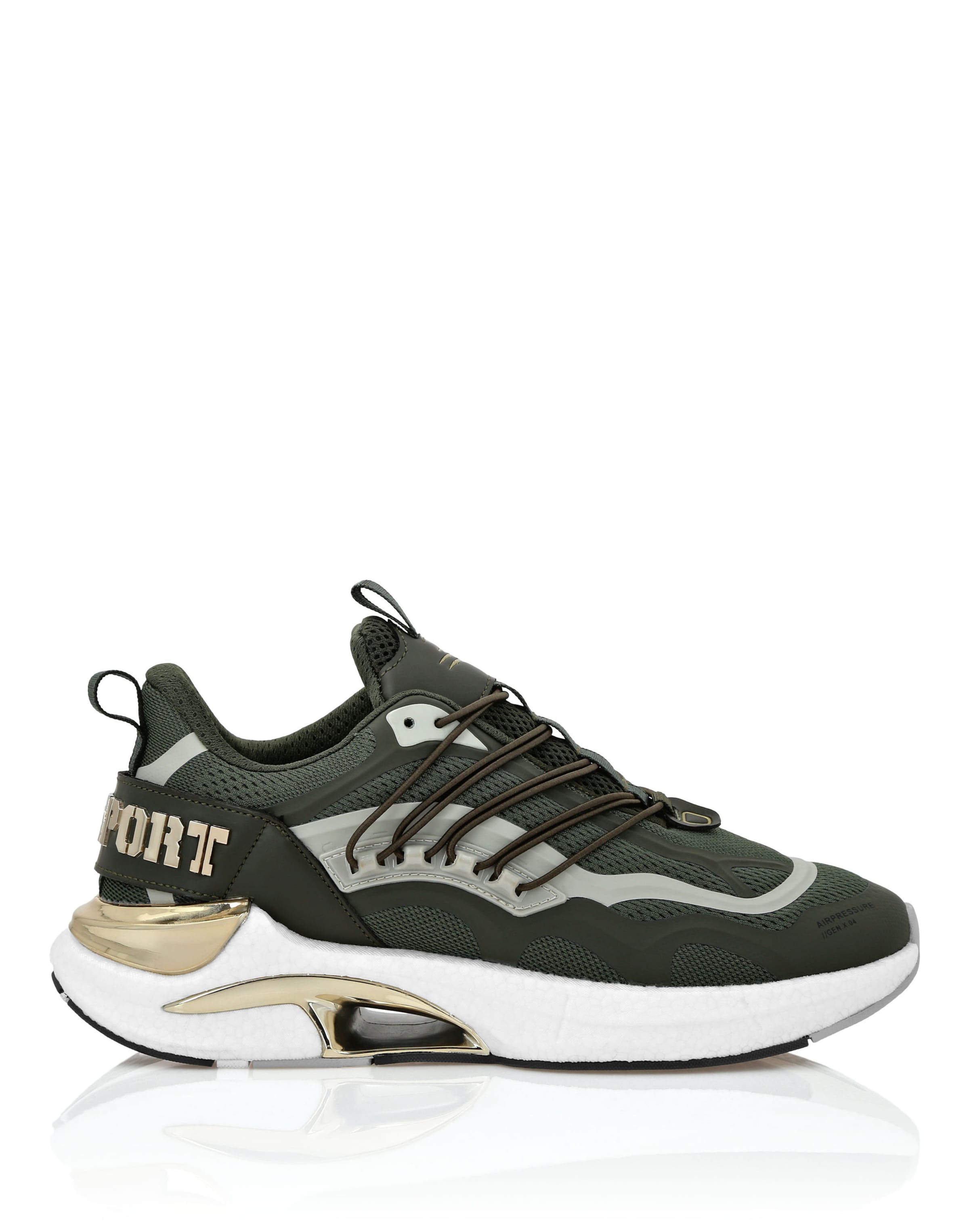 Plein Sport Sneakers laag 'Pressure // Gen.x.4' in Groen: voorkant
