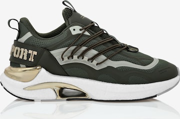 Plein Sport Sneaker 'Pressure // Gen.x.4' in Grün: Vorderseite