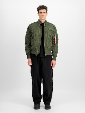 ALPHA INDUSTRIES Between-Season Jacket 'Engine' in Green: front