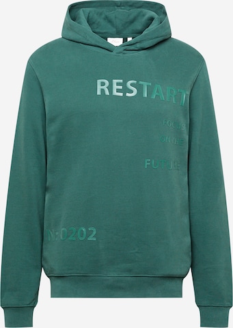 Sweat-shirt s.Oliver en vert : devant