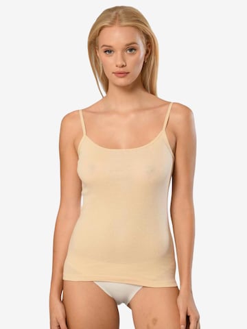 Erdem Unterhemd in Beige: Vorderseite