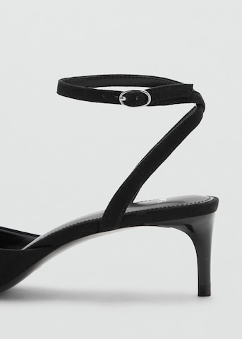 MANGO Slingback Pumps 'Pom' in Black