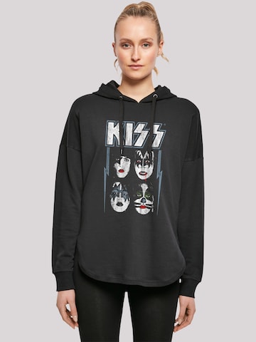 F4NT4STIC Sweatshirt 'Kiss' in Zwart: voorkant