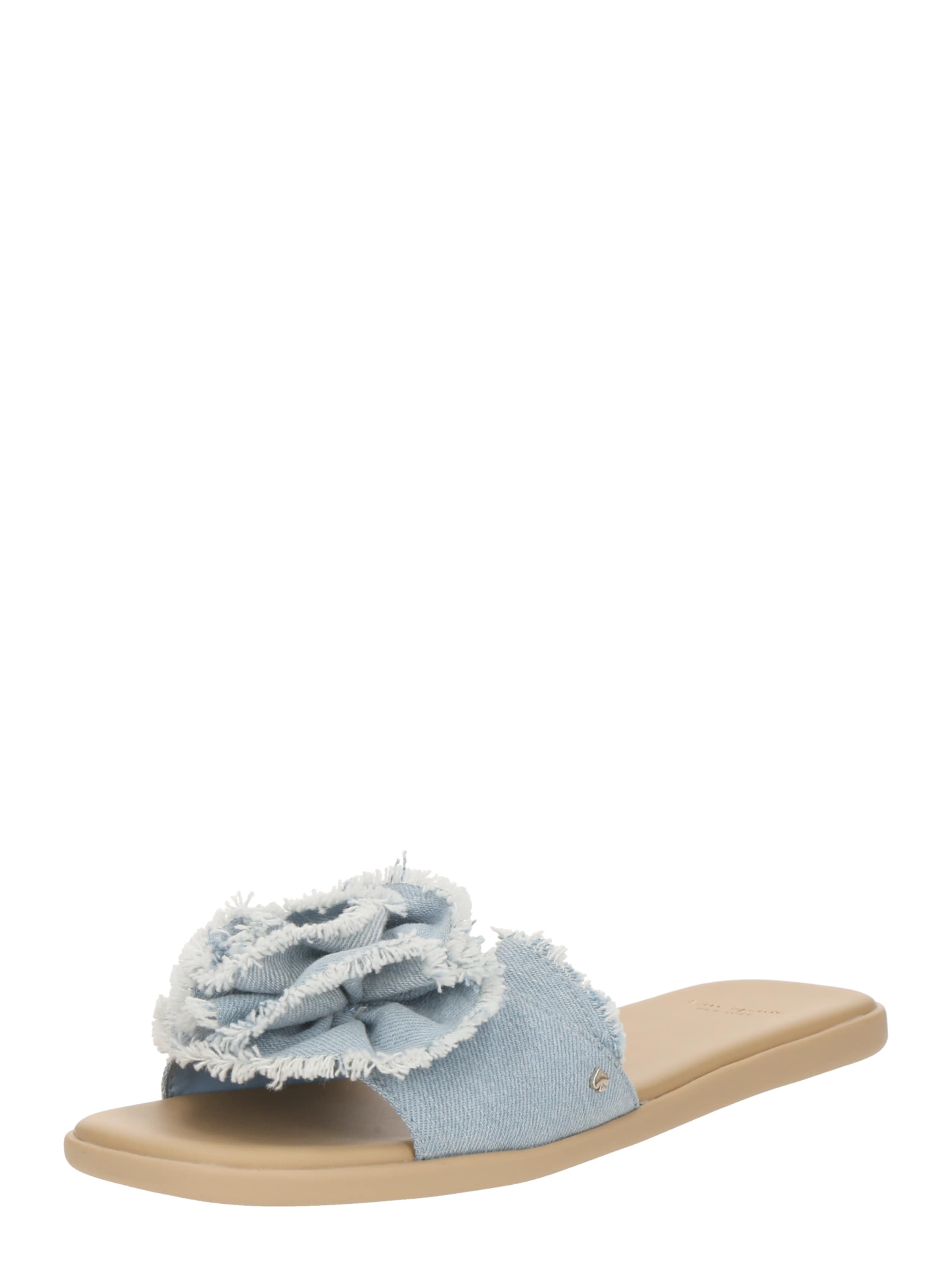 Kate Spade Пантолеты 'Flourish Denim Flat Sandals' в Синий: спереди