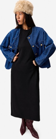 Abito 'Padded Basic Knitted Dress' di Touché Privé in nero: frontale
