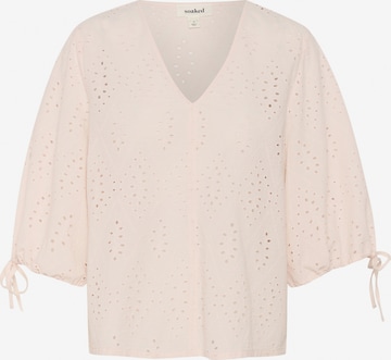 SOAKED IN LUXURY Bluse 'Joella' in Pink: Vorderseite