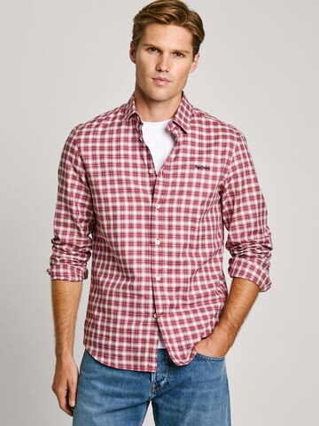 Pepe Jeans Regular fit Overhemd 'Alfred' in Rood: voorkant