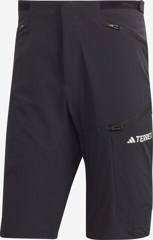ADIDAS TERREX Regular Athletic Pants 'Xperior' in Black: front