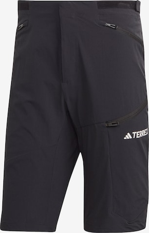 Regular Pantalon fonctionnel 'Xperior' ADIDAS TERREX en noir : devant