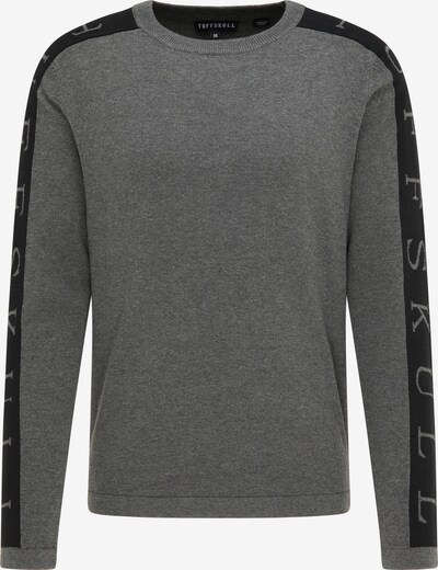 TUFFSKULL Pull-over en gris chiné / noir, Vue avec produit