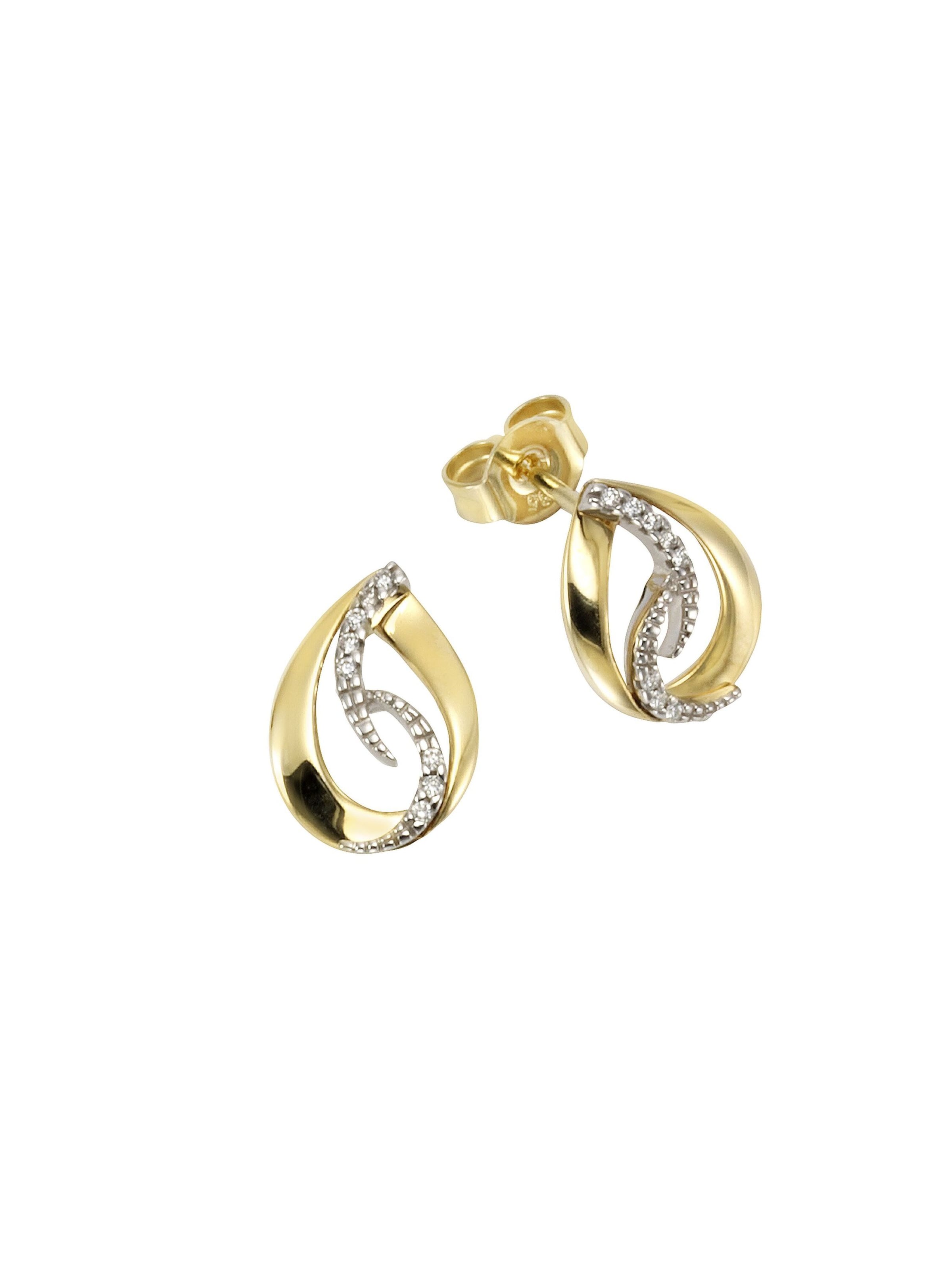 Boucles d'oreilles Orolino en or : devant