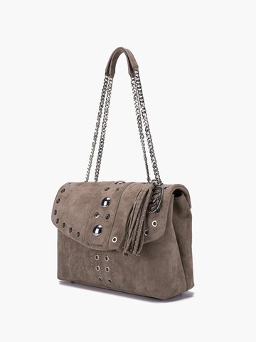 La Carrie Schultertasche in Beige