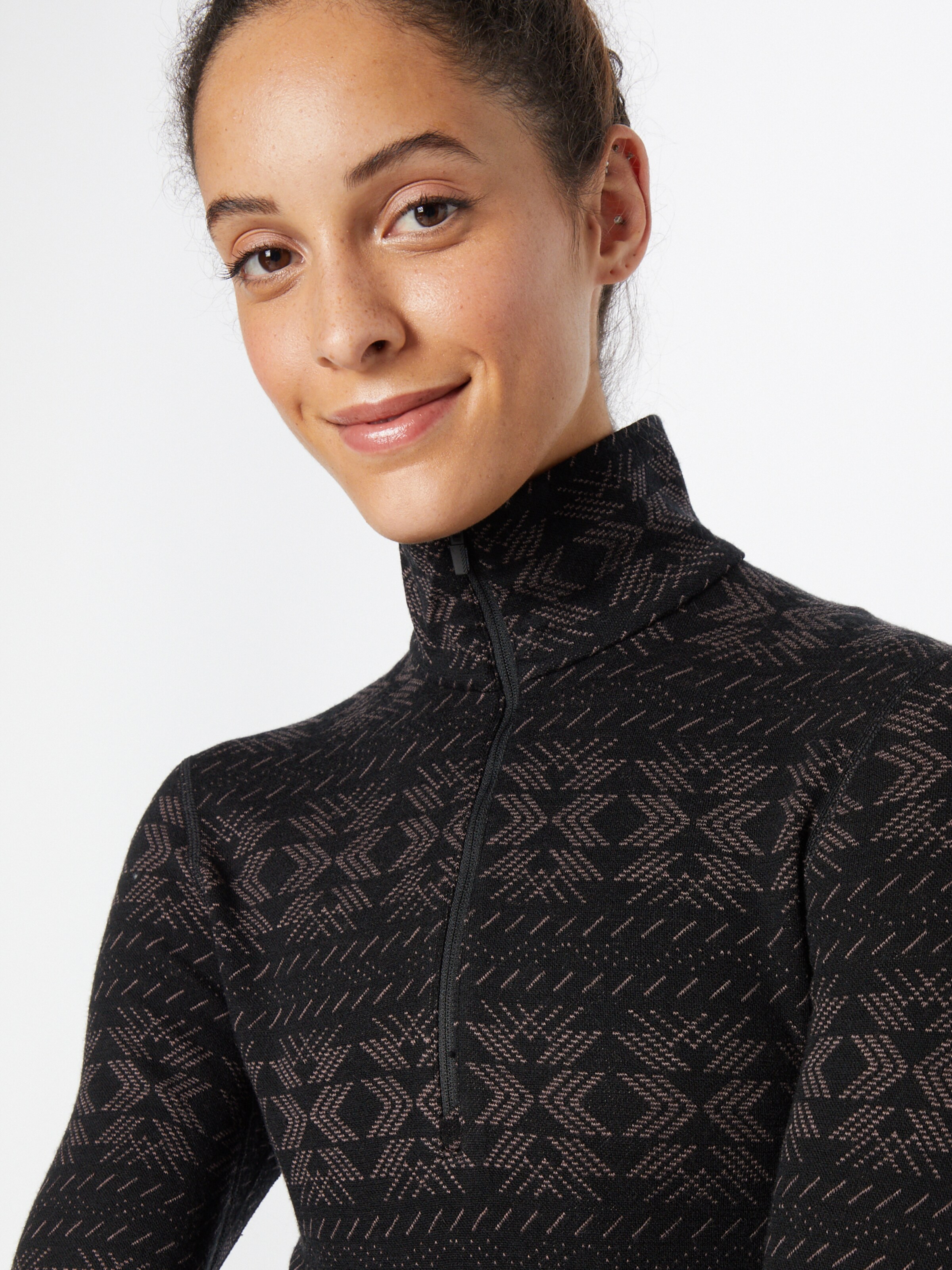 Frauen Sportarten ICEBREAKER Sportshirt 'Crystalline' in Schwarz - HZ24046 Frauen Sportarten ICEBREAKER Sportshirt 'Crystalline' in Schwarz - HZ24046