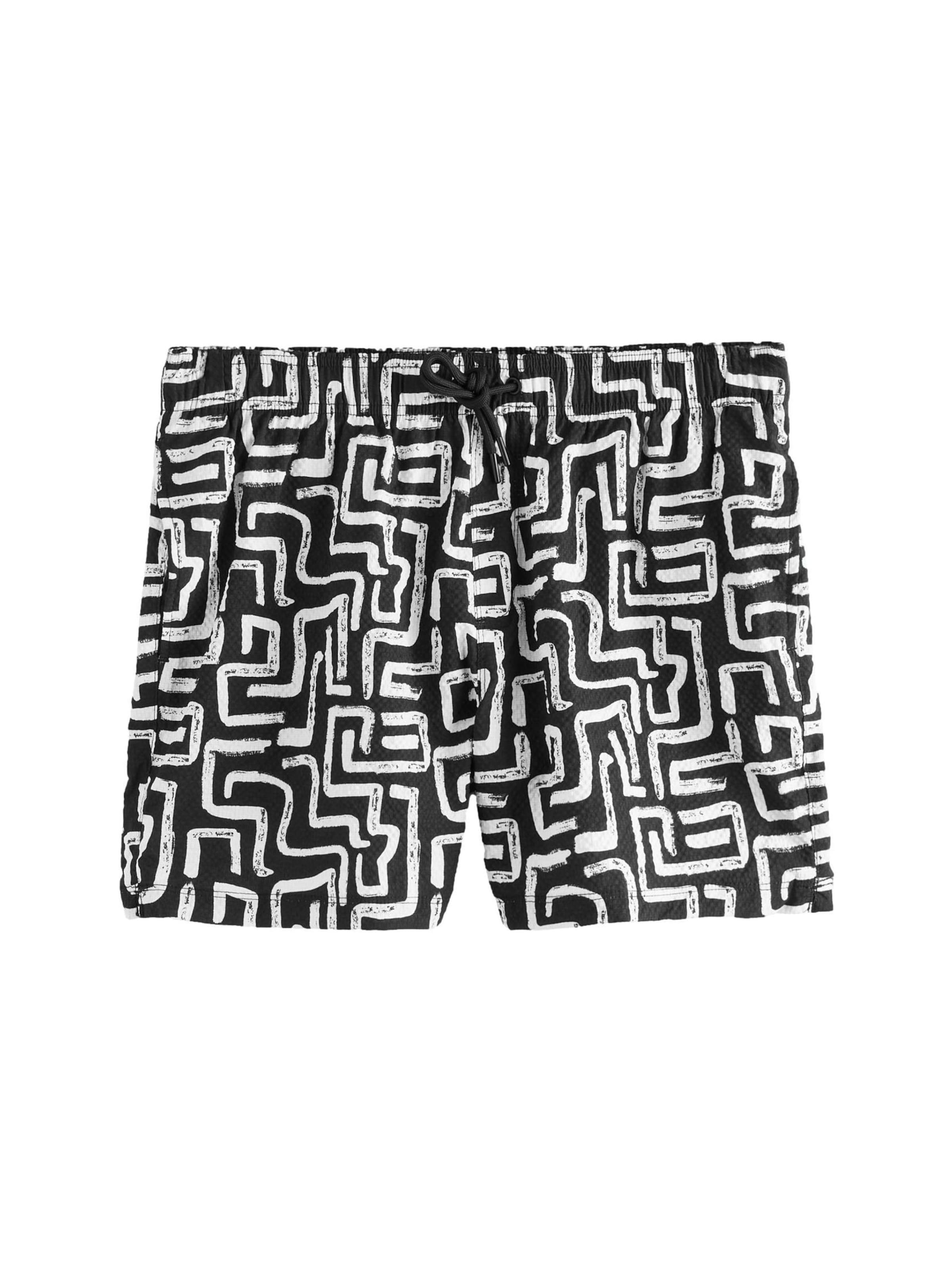 Next Badeshorts in Schwarz: Vorderseite