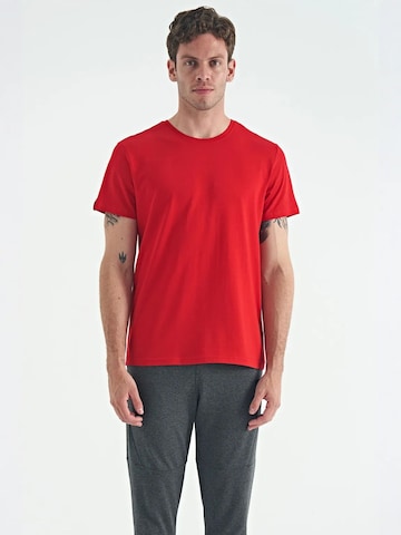 T-Shirt Tommy Life en rouge : devant