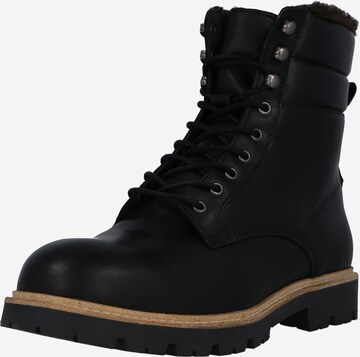 Shoe The Bear Lace-Up Boots 'Cube Warm' in Black: front