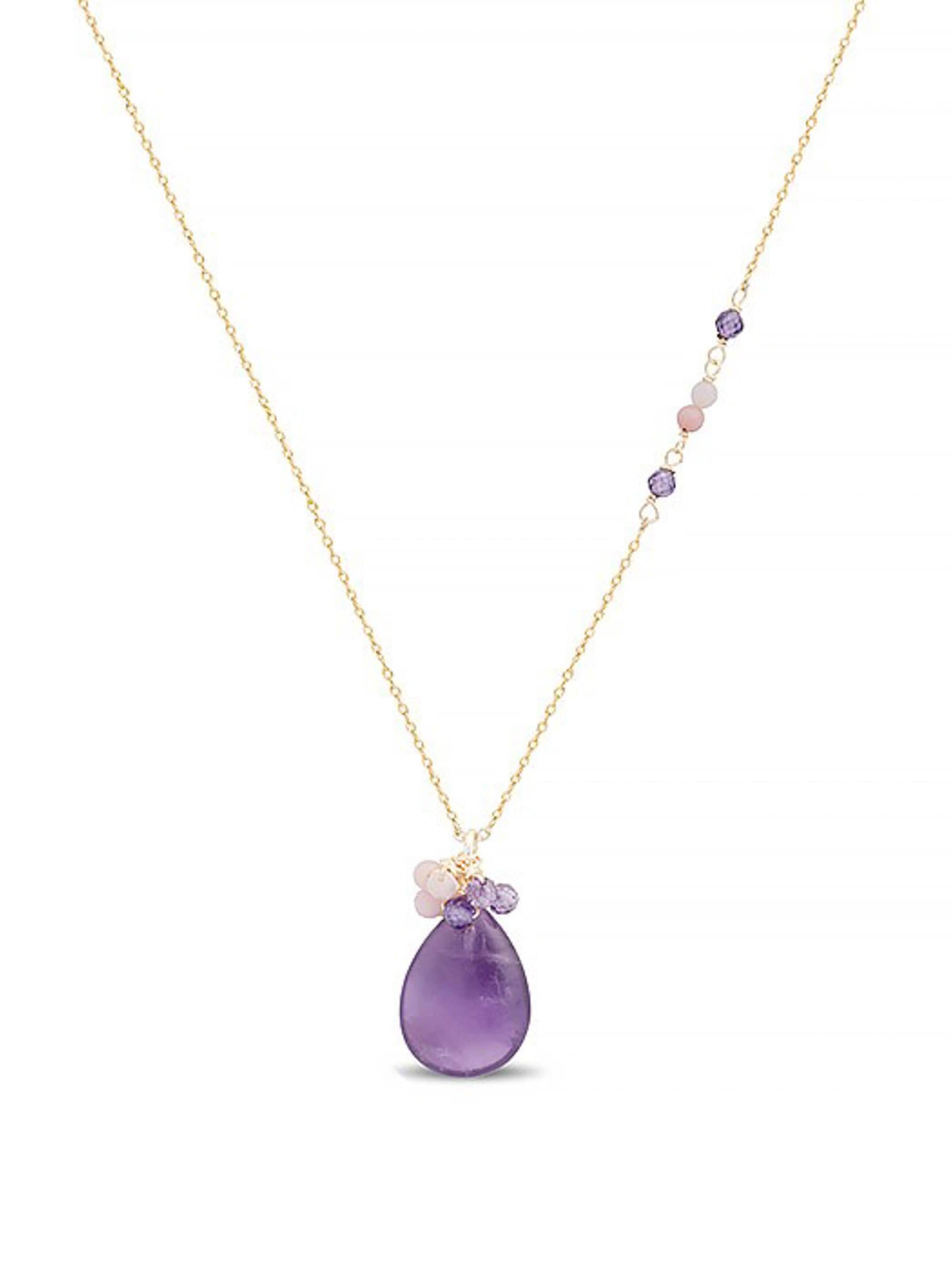 Luxenter Ketting 'Adak' in Lila: voorkant