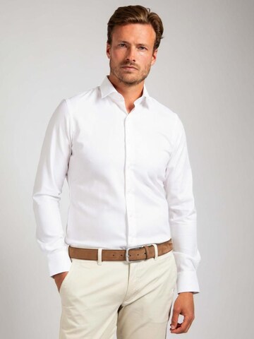 Suitable Slim fit Button Up Shirt in White