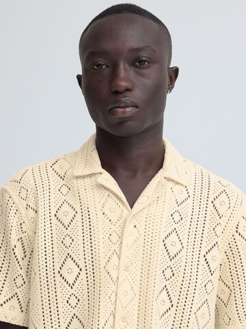 BLEND Regular fit Button Up Shirt 'BHAkon' in Beige