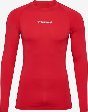 T-Shirt fonctionnel Hummel en rouge : devant