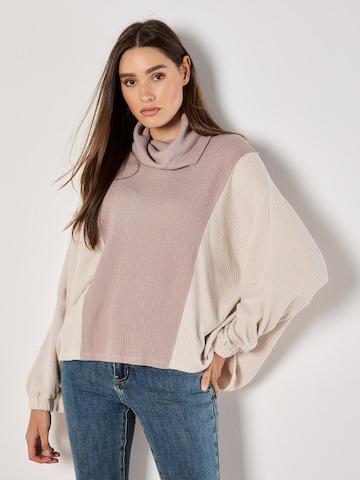 Pull-over ' ' Apricot en gris : devant