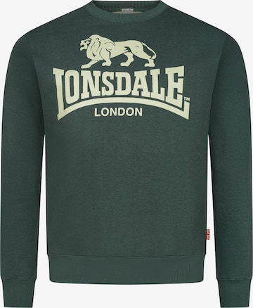 LONSDALE Sweatshirt 'GO SPORT' in Grün: Vorderseite