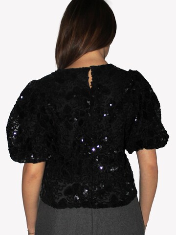 Honnête Atelier Blouse 'Elodie' in Black