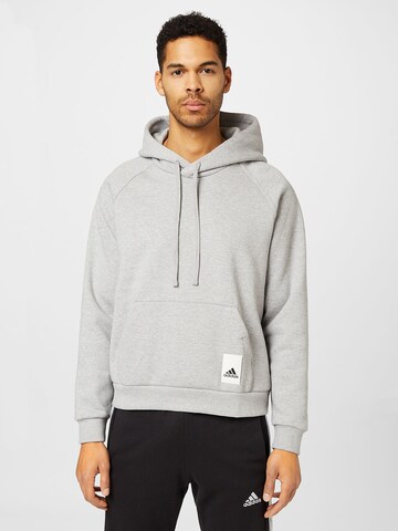 ADIDAS SPORTSWEAR Athletic Sweatshirt 'Lounge Fleece' in Grey: front