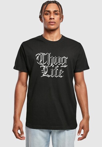 Mister Tee T-Shirt 'Thug Life' in Schwarz: Vorderseite