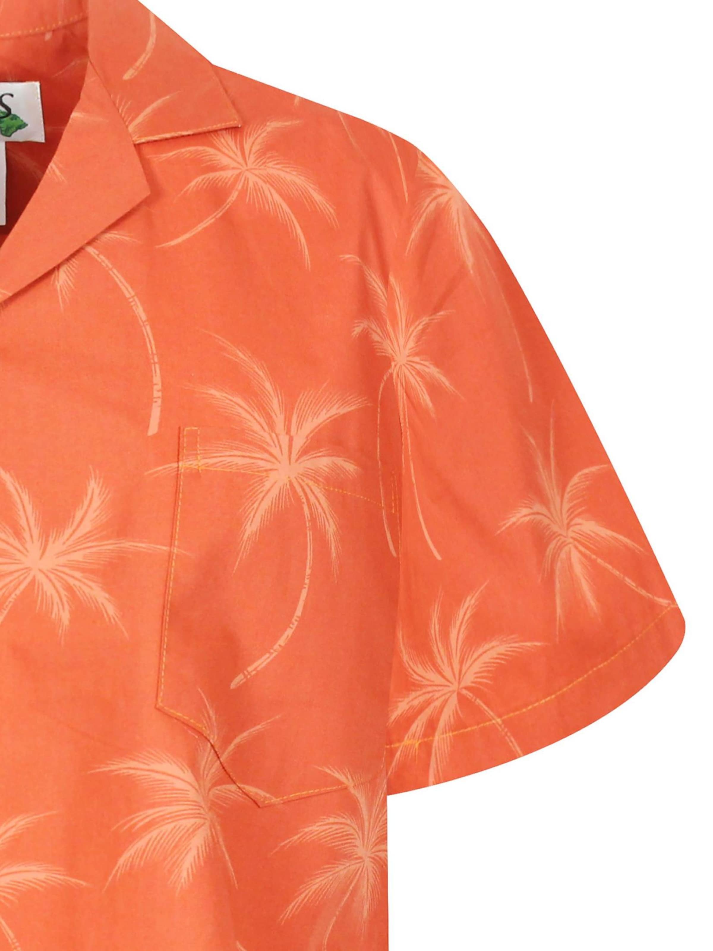 Regular fit Camicia 'Palmshadow' di KY's in arancione