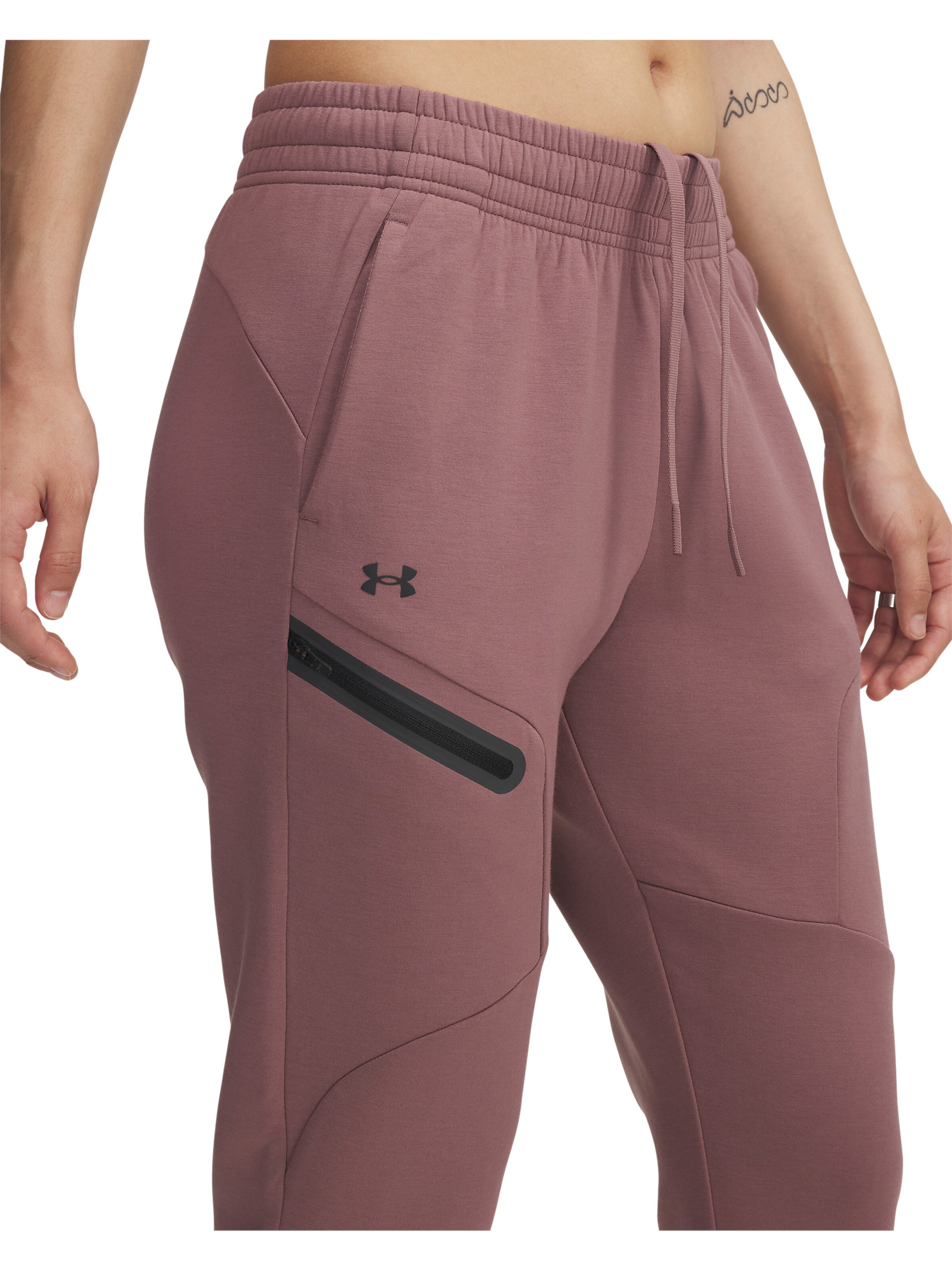 UNDER ARMOUR Tapered Sportbroek 'Unstoppable' in Bruin