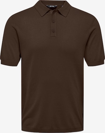 Only & Sons Shirt 'ONSWyler' in Brown: front