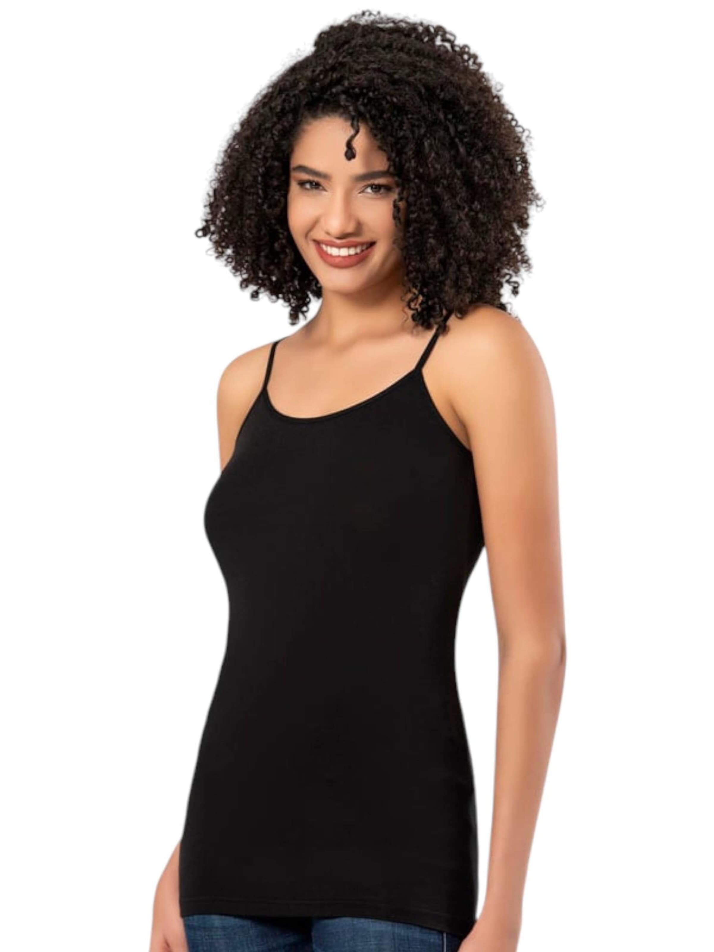 Maglietta intima 'Everyday-Spaghetti-Set' di fashionshowcase in nero