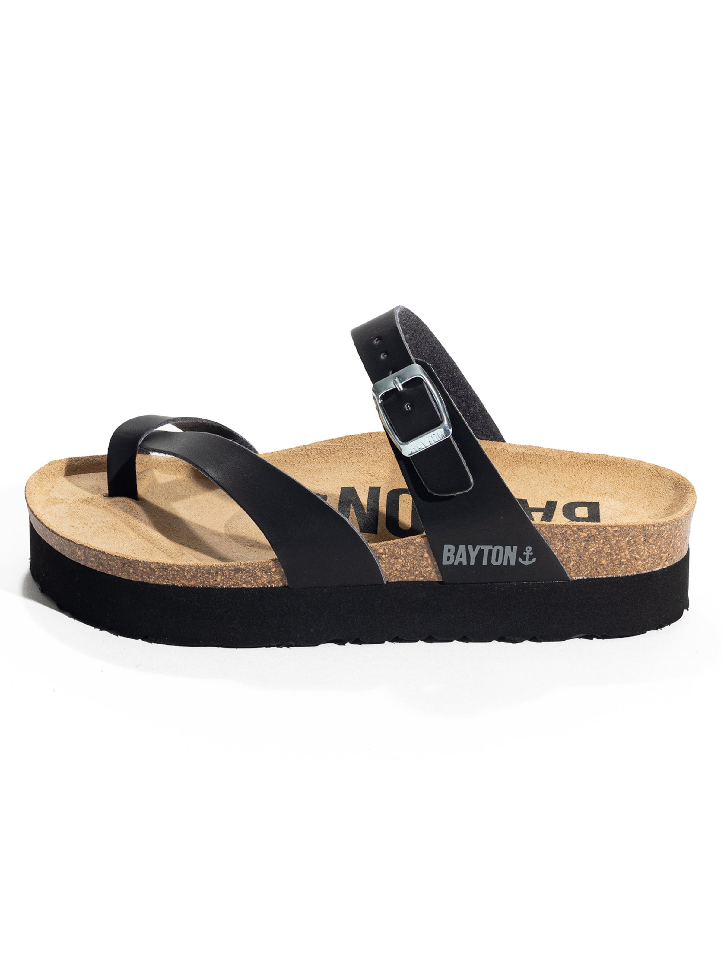 BaytonNatikače s potpeticom - crna boja: prednji dio