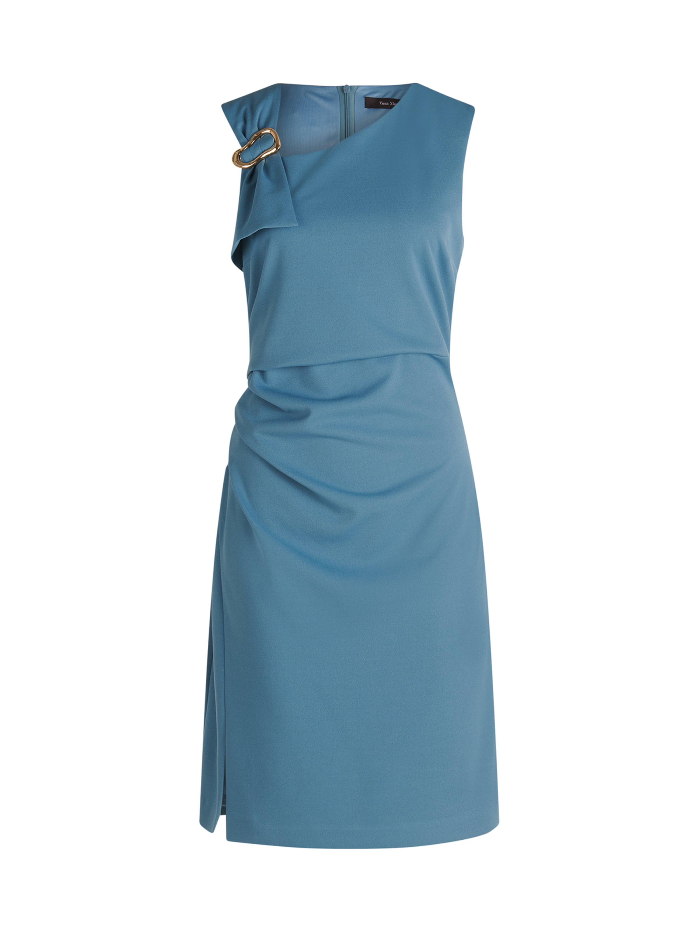 Rochie mulate de la Vera Mont pe albastru: față