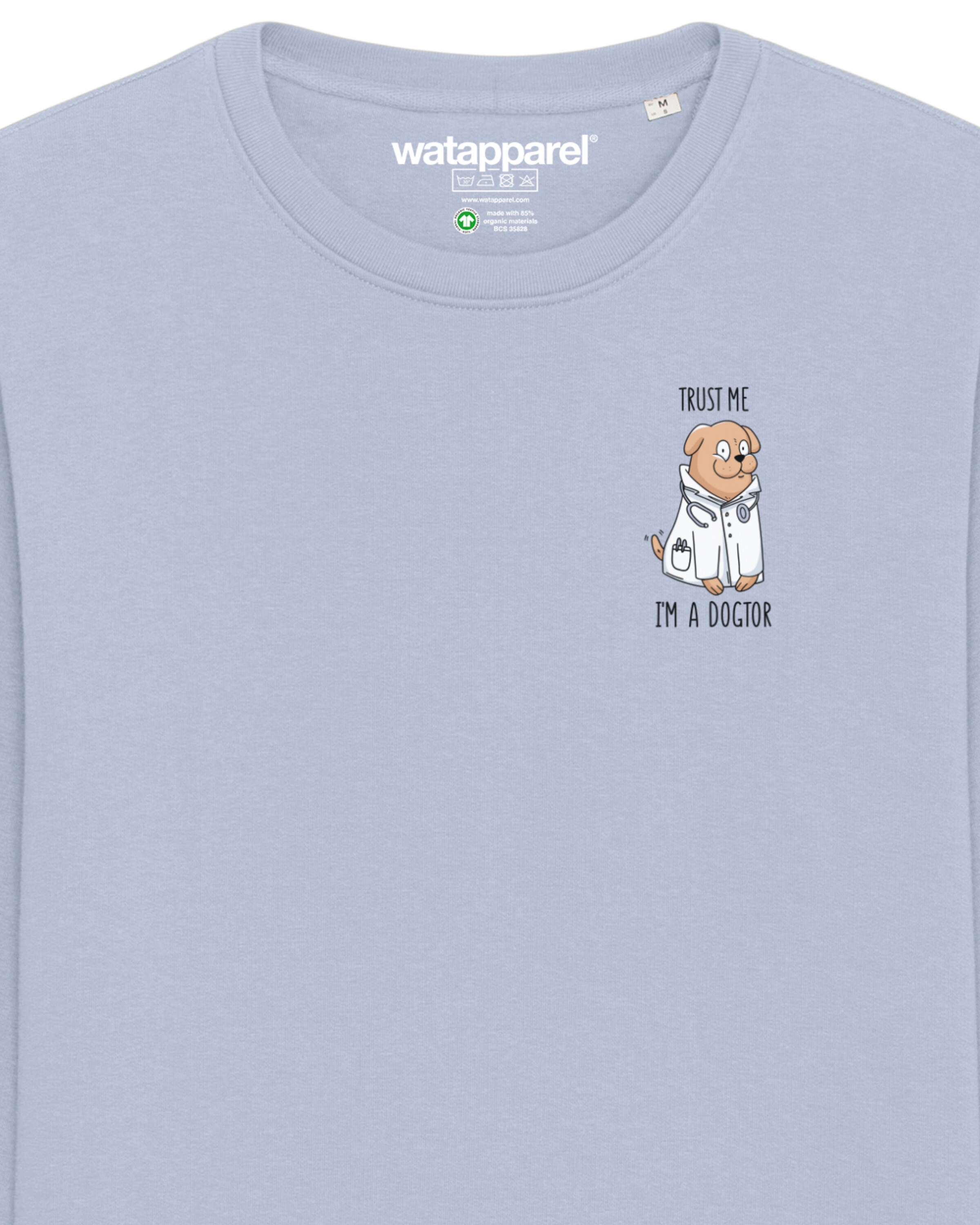 Watapparel Sweatshirt ' Dogtor ' in Blue