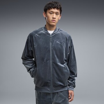 Veste en polaire PUMA en bleu : devant