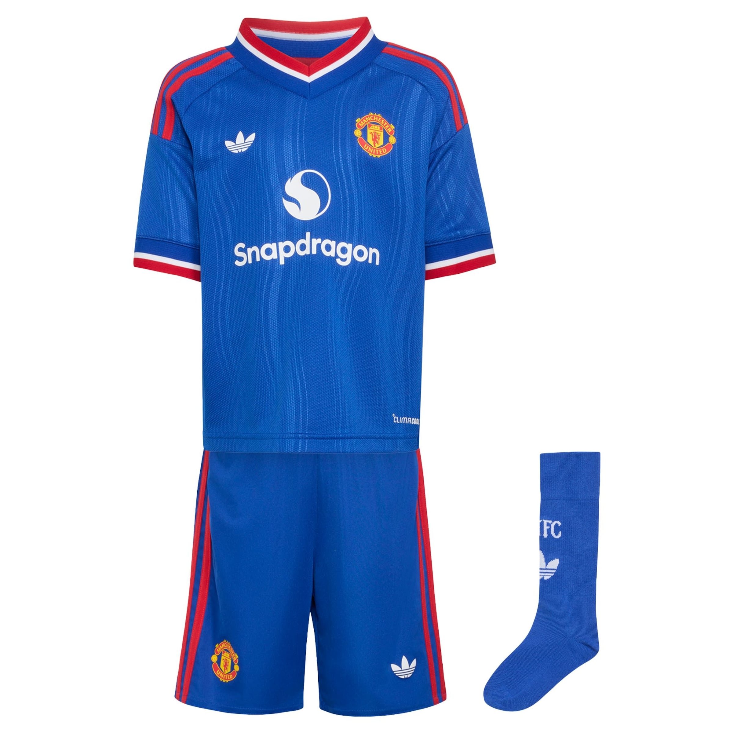 ADIDAS PERFORMANCE Trainingspak 'Manchester United 26/27' in Blauw: voorkant
