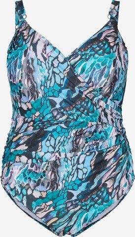 Maillot de bain 'Smikka' Swim by Zizzi en bleu : devant