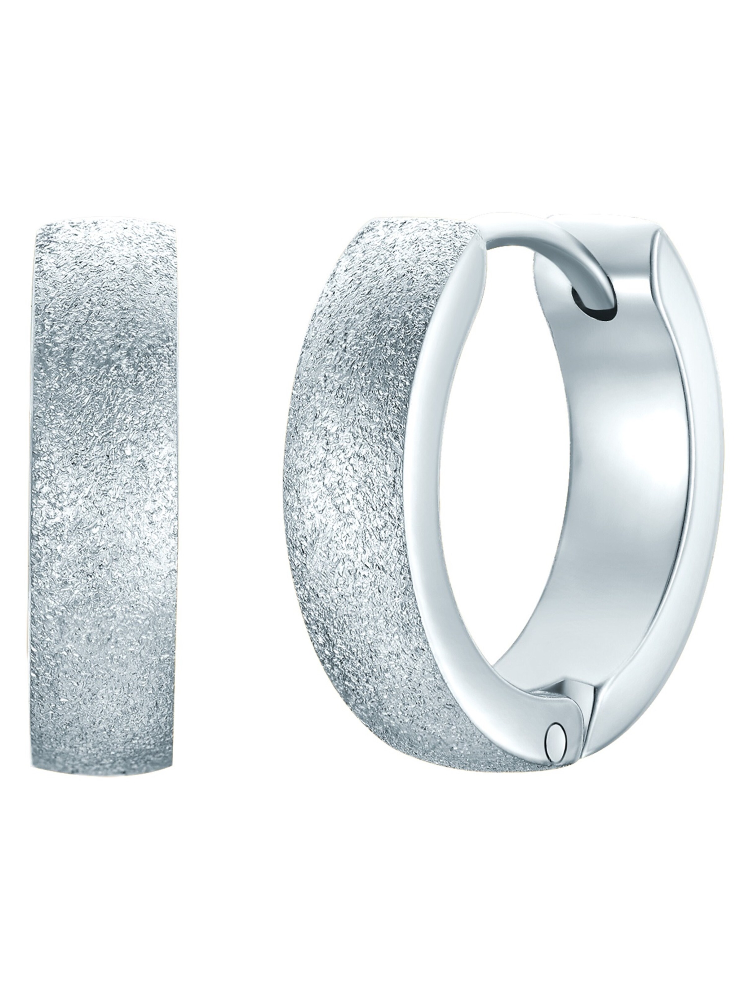 Eastside Earrings in Silver: front