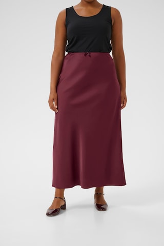 KAFFE CURVE Skirt 'Hilla' in Red: front