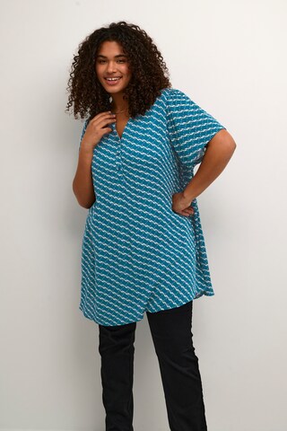 KAFFE CURVE Tunic 'Marca' in Blue