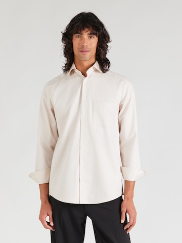 OLYMP Regular fit Skjorta i beige: framsida