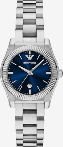Emporio Armani Analoguhr in Silber: Vorderseite
