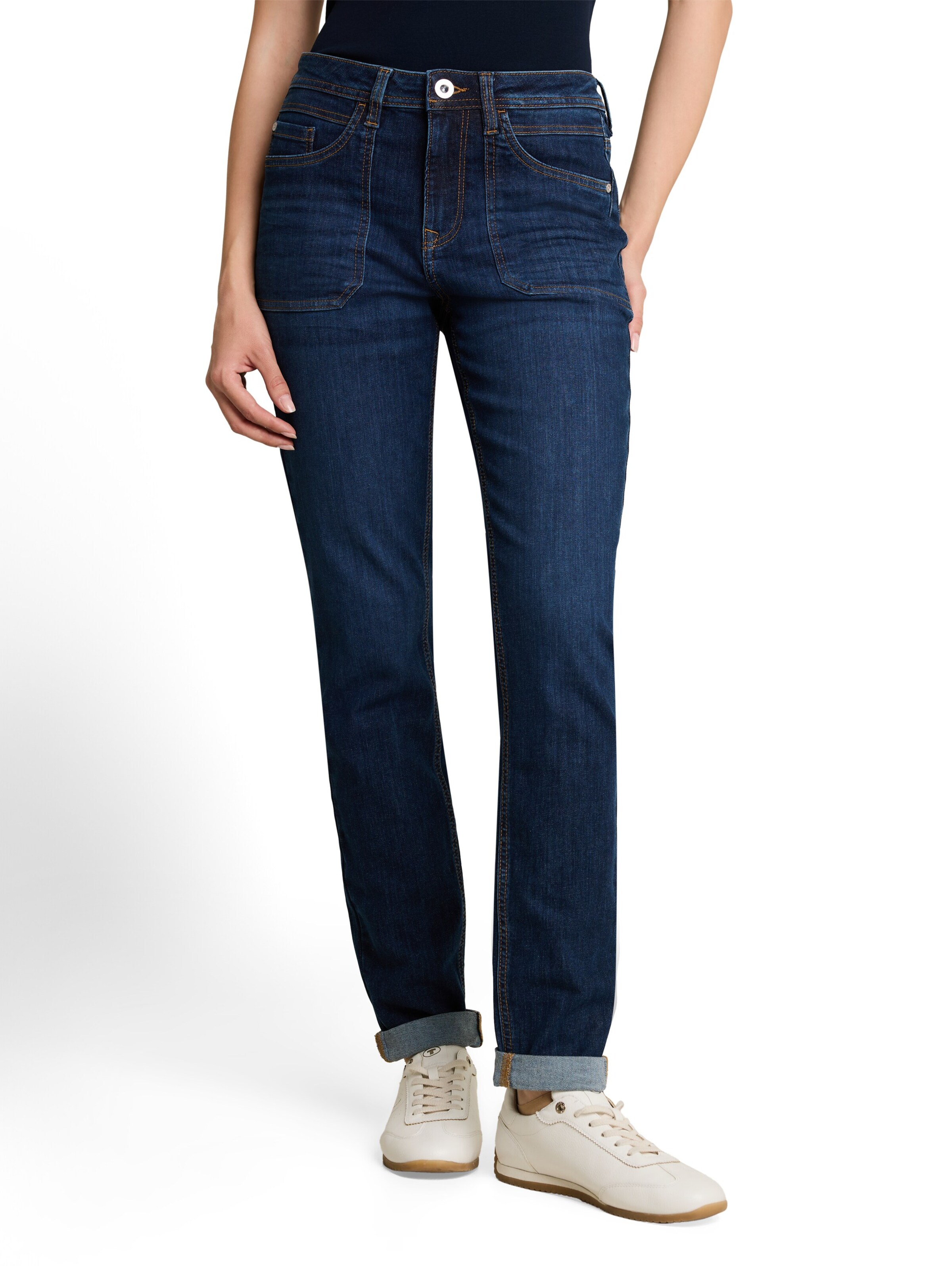 TOM TAILOR Tapered Jeans 'Maya' in Blau: Vorderseite