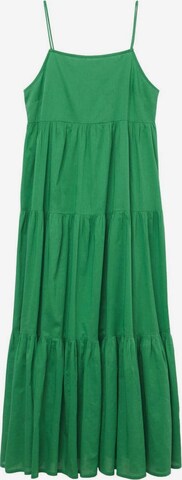 MANGO Letné šaty - Zelená: predná strana