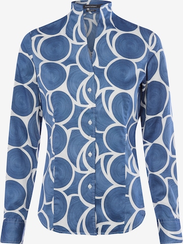 Franco Callegari Bluse in Blau: Vorderseite