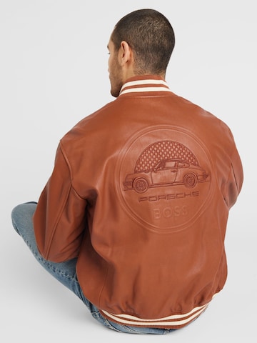 BOSS Between-season jacket 'Morlo' in Brown
